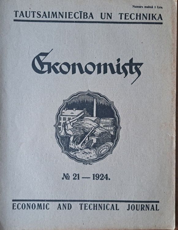 Ekonomists. Tautsaimniecība un technika Nr. 21 1924