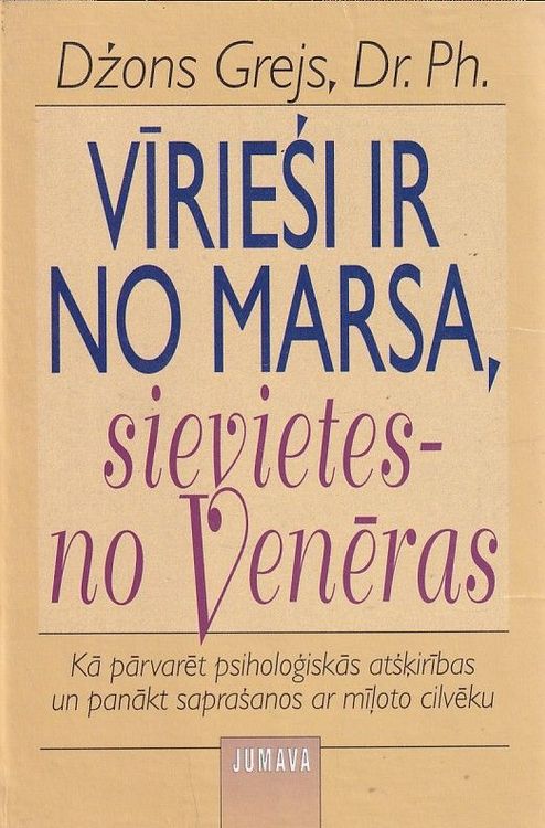 Vīrieši ir no Marsa, sievietes - no Venēras