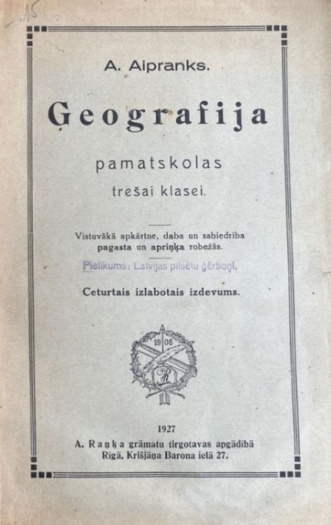 Ģeogrāfija pamatskolas trešai klasei