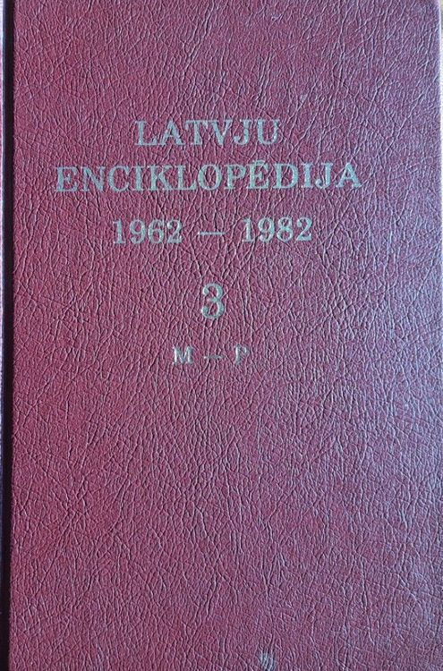 Latvju enciklopēdija 1962-1982 3. sējums