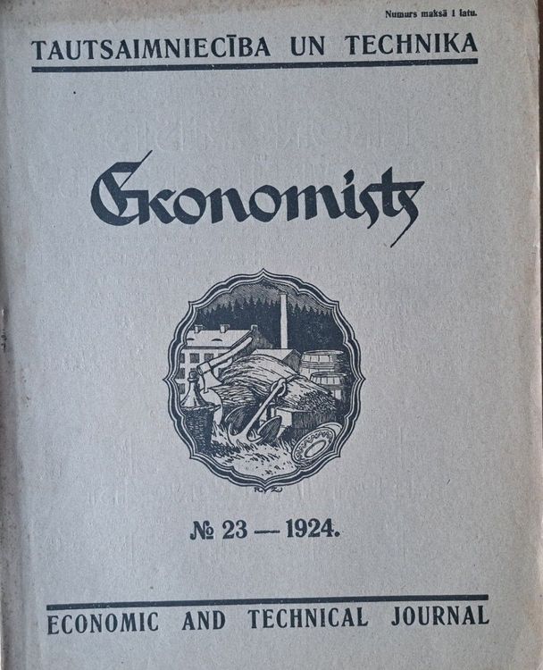 Ekonomists. Tautsaimniecība un technika Nr. 23 1924