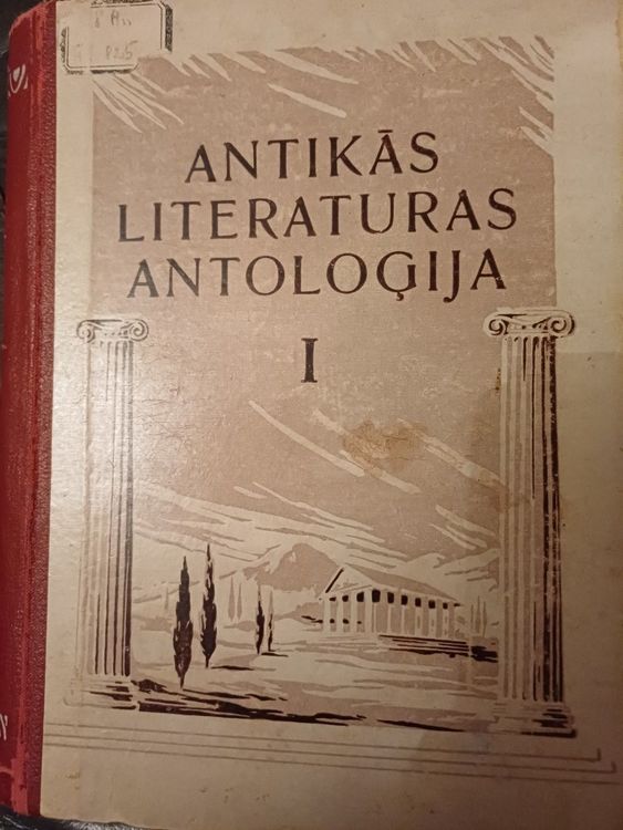 Antikās literaturas antoloģija I , Grieķu literatura