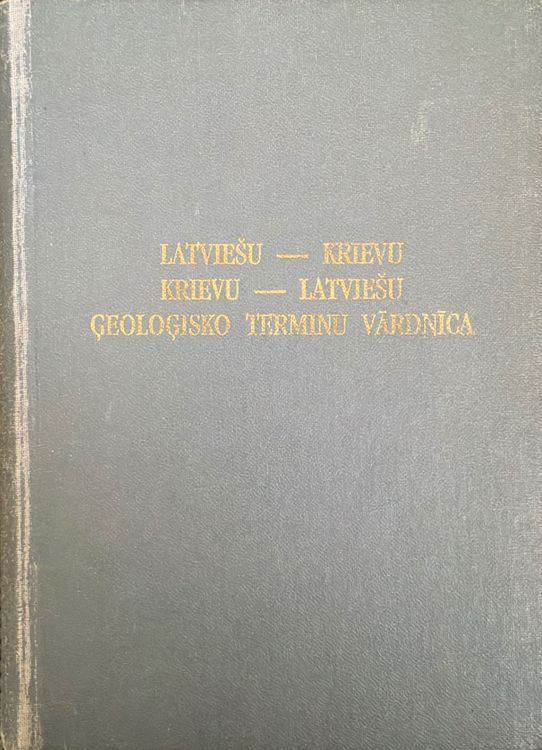 Latviešu-krievu, krievu-latviešu ģeoloģisko terminu vārdnīca
