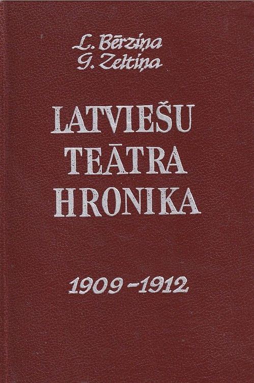 Latviešu teātra hronika, 1909-1912