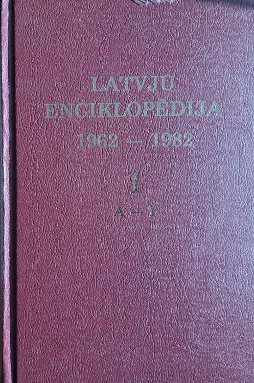 Latvju enciklopēdija 1962-1982 1. sējums