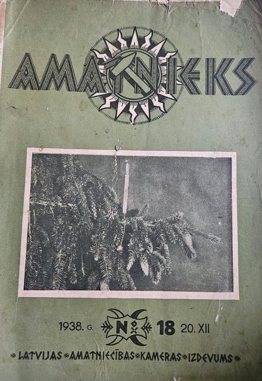 Amatnieks. 1938 g.Nr. 18