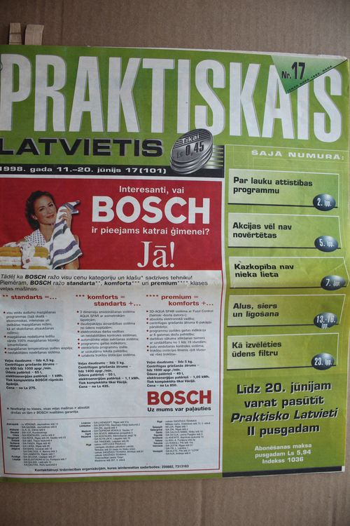 Praktiskais Latvietis. 1998g. Nr.17.