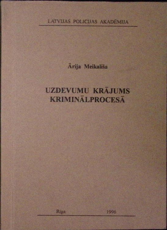 Uzdevumu krājums kriminālprocesā