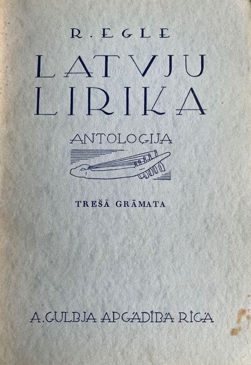 Latvju lirika. Antoloģija. III