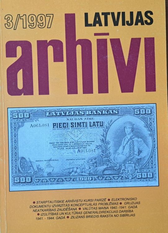 Latvijas arhīvi 3/1997