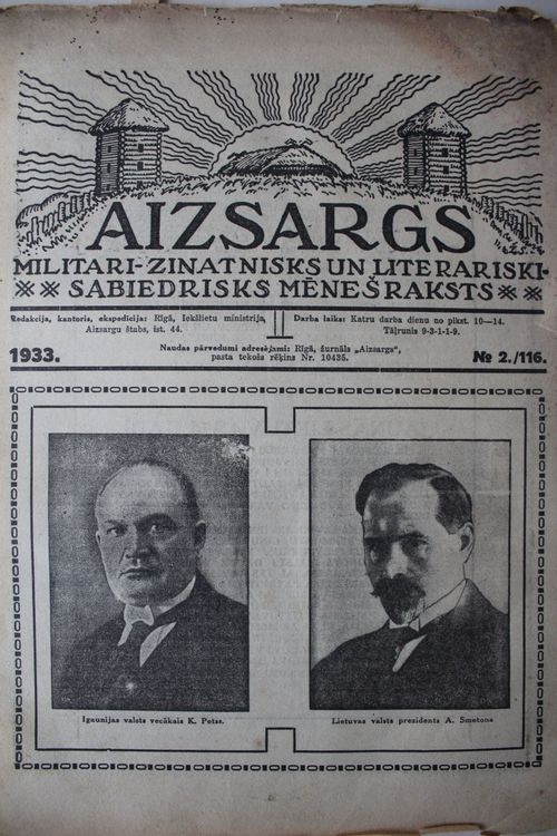 Aizsargs. 1933 g. Nr.  2