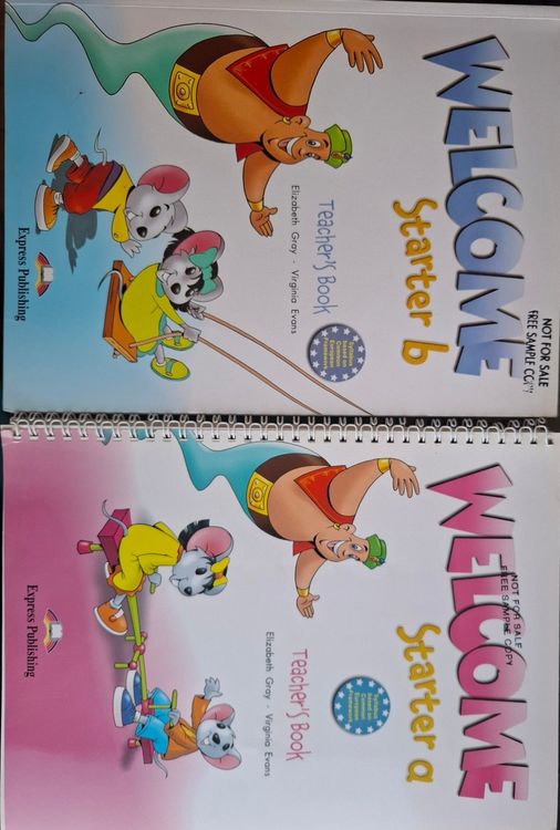 Divas Welcome skolotāja grāmatas – Starter a un Starter b