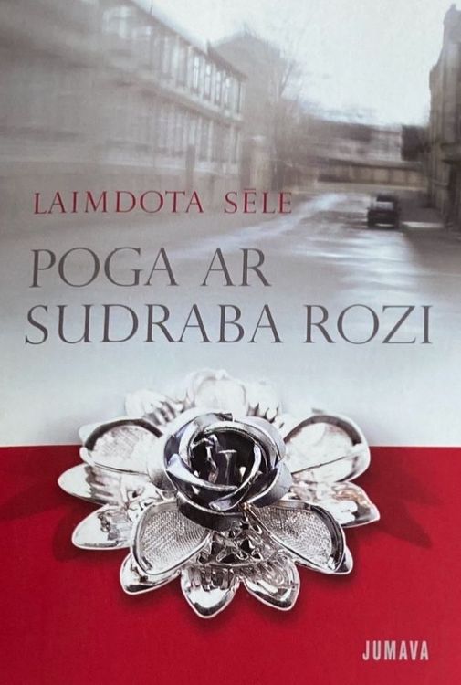 Poga ar sudraba rozi