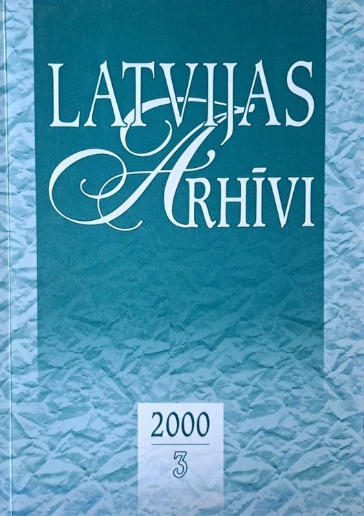 Latvijas Arhīvi Nr. 3 2000