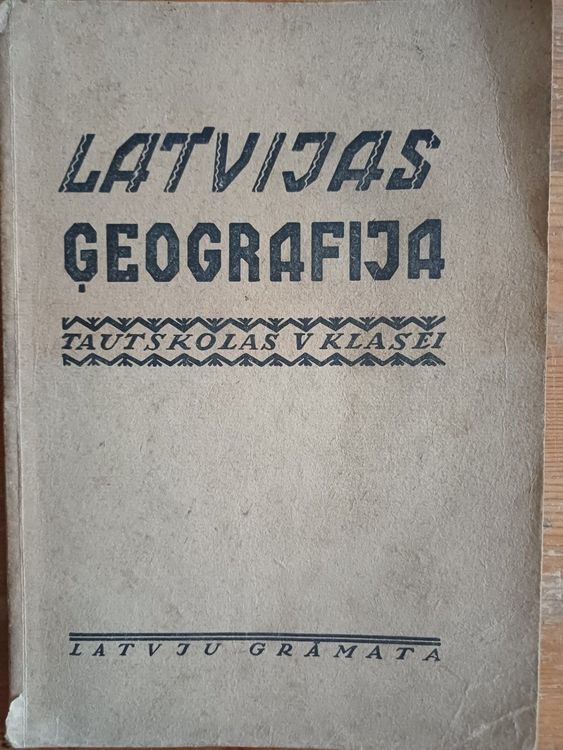 Latvijas ģeografija tautskolas V klasei