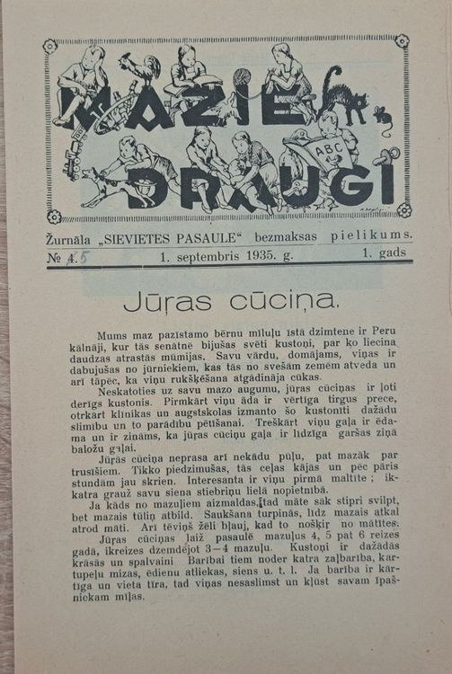 Mazie draugi 1/09/1935