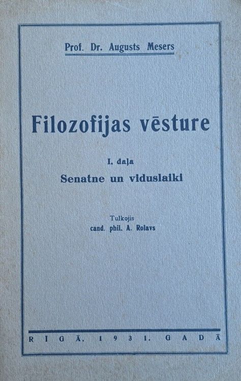 Filozofijas vēsture 1. daļa