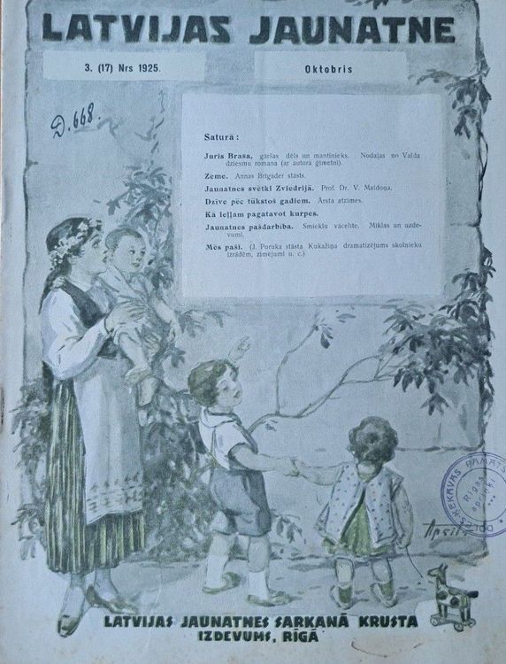 Latvijas Jaunatne Nr. 17 10/1925