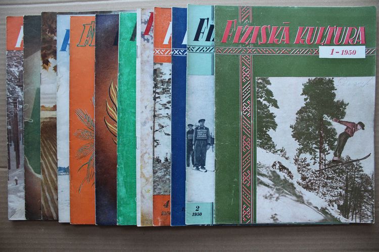 Fiziskā Kultūra. 1950g. Nr.1-12. (pilns gadagājums).