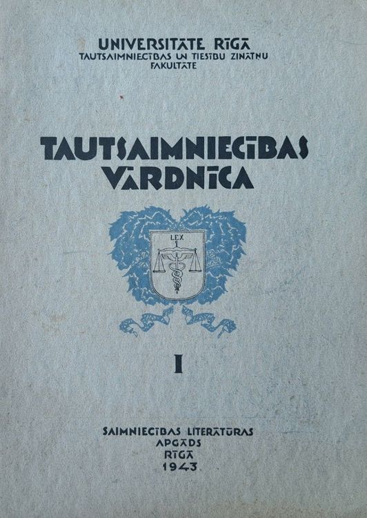 Tautsaimniecības vārdnīca I