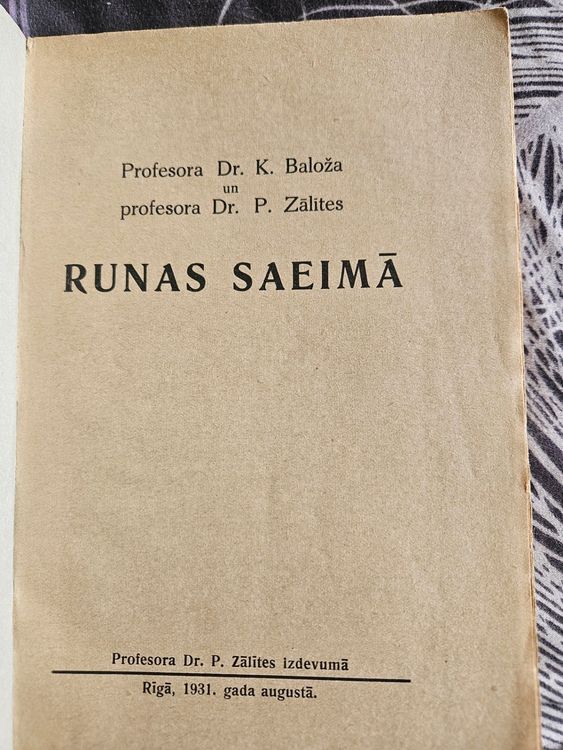 Runas Saeimā