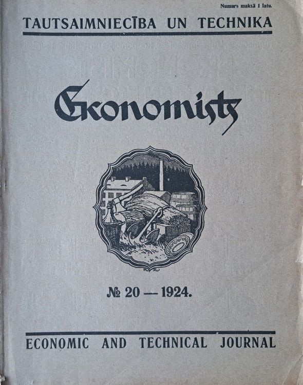 Ekonomists. Tautsaimniecība un technika Nr. 20 1924