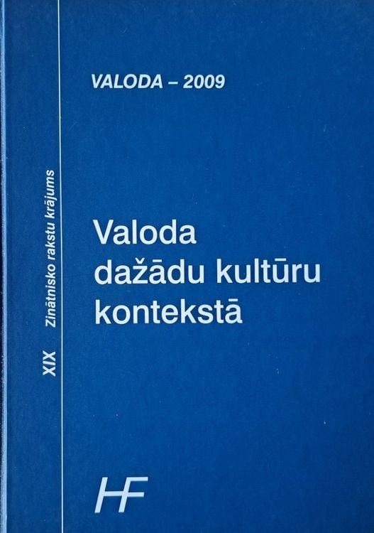 Valoda-2009. Valoda dažādu kultūru kontekstā