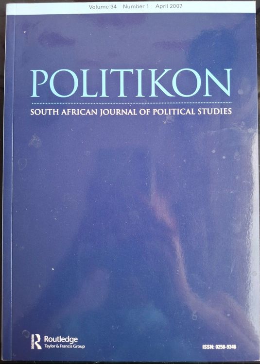 Politikon, South African Journal Of Political Studies