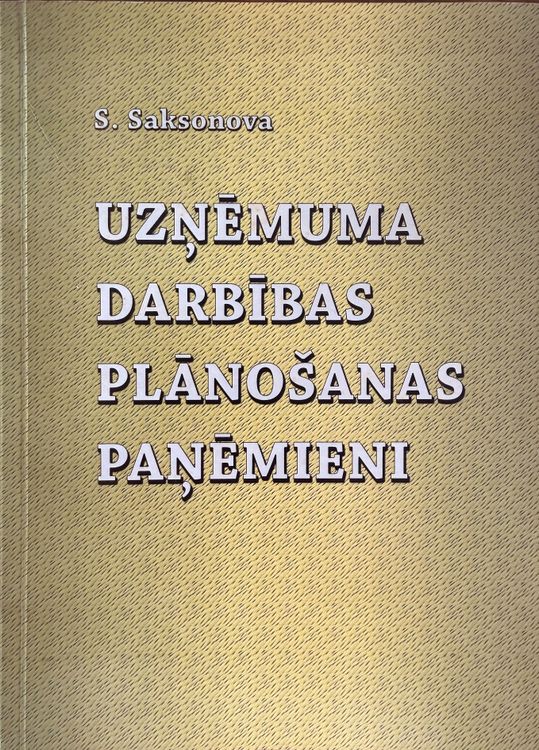 Uzņēmuma darbības planošanas paņēmieni