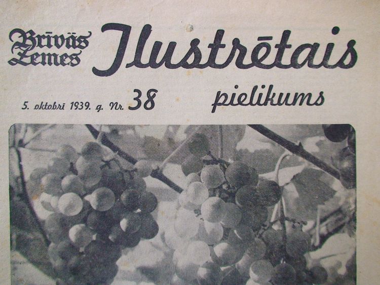 Brīvās Zemes Ilustrētais Pielikums. 1939 g. Nr.38