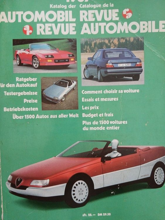 Katalog der Automobil Revue 1987
