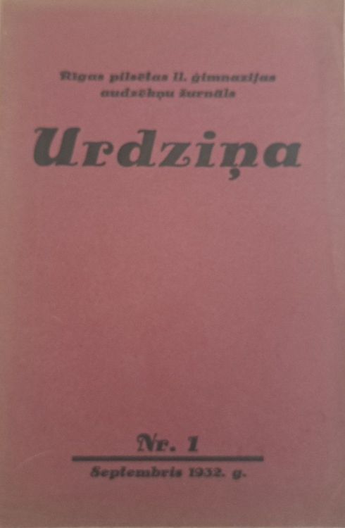 Urdziņa Nr. 1 1932
