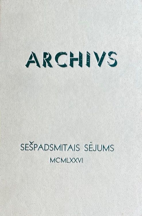 Archivs XVI