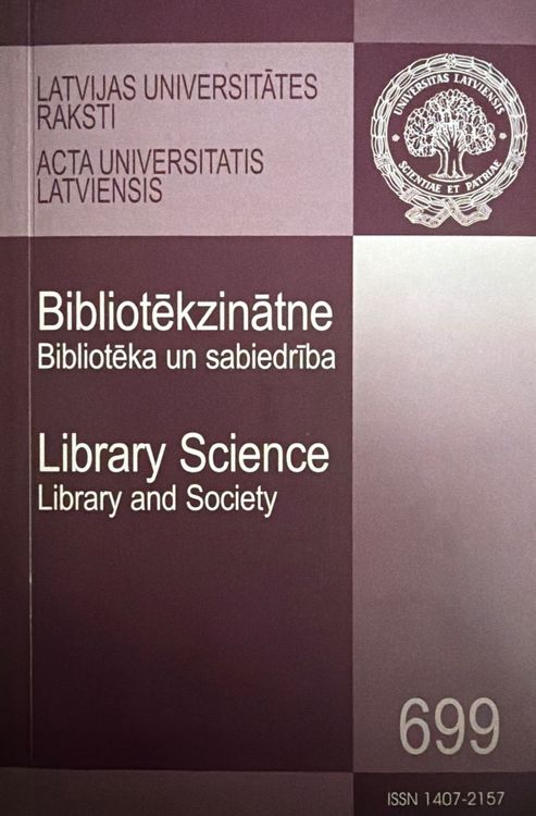 Bibliotēkzinātne. Bibliotēka un sabiedrība