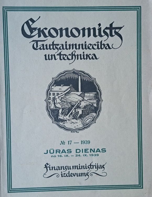 Ekonomists. Tautsaimniecība un technika Nr. 17 1939