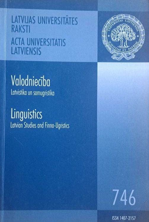 Latvijas Universitātes Raksti Nr. 746