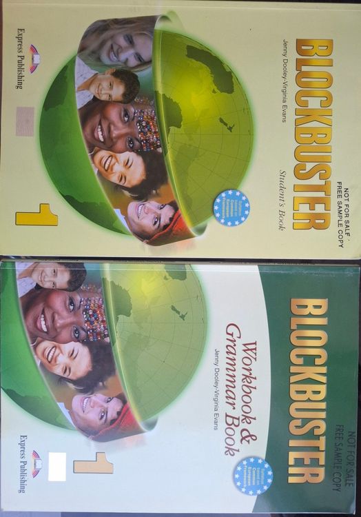 Divas Blockbuster 1 grāmatas: Student's Book un Workbook & Grammar Book