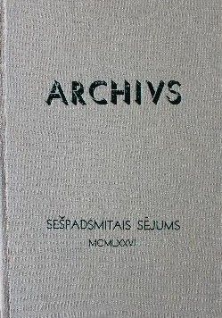 Archīvs XVI