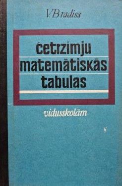 Četrzīmju matemātiskās tabulas vidusskolām