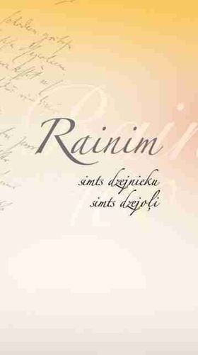 Rainim, simts dzejnieku simts dzejoļi