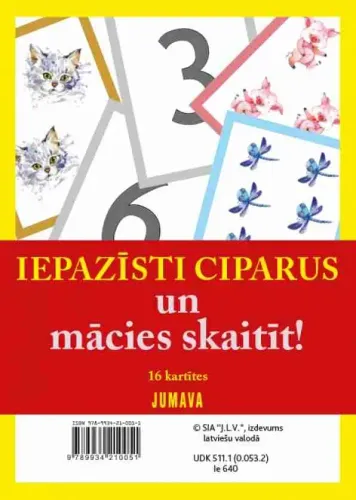 Iepazīsti ciparus un mācies skaitīt! Mācību materiāls bērniem