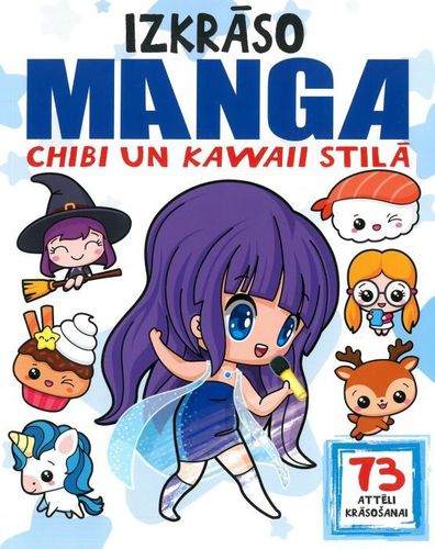 Izkrāso. Manga Chibi un Kawaii stilā