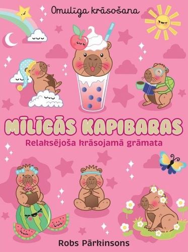 Omulīga krāsošana. Mīlīgās kapibaras