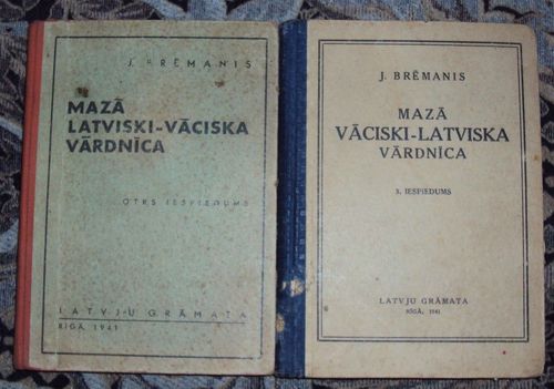 Mazā vāciski latviski-vāciska, vāciski-latviska vārdnīca