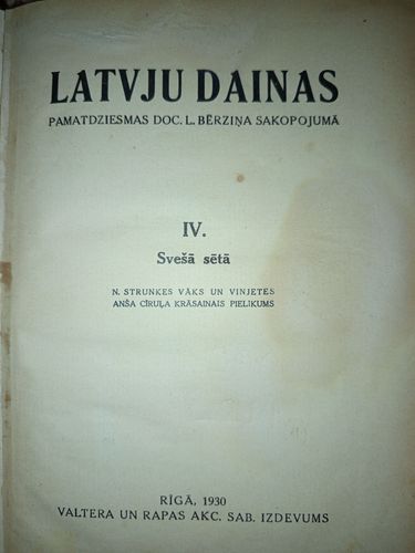 Latvju dainas 4