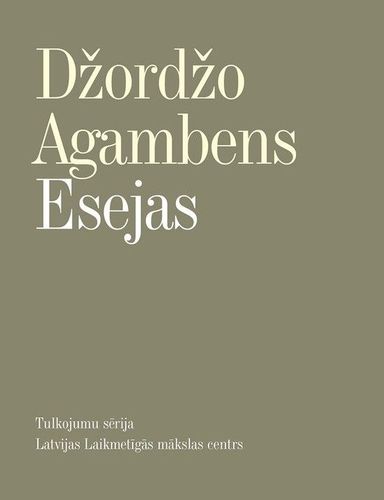 Esejas. Džordžo Agambens