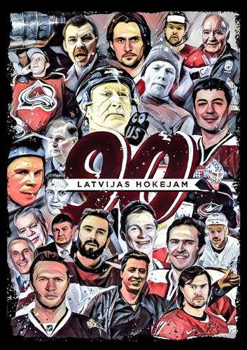 Latvijas hokejam 90