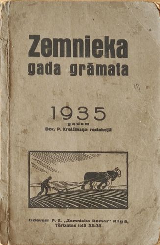 Zemnieka gada grāmata 1935.g.