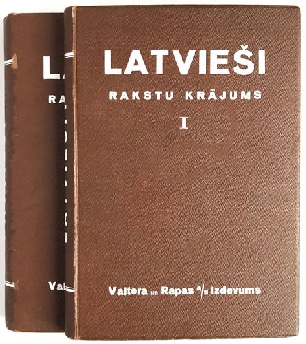 LATVIEŠI rakstu krājums I un II