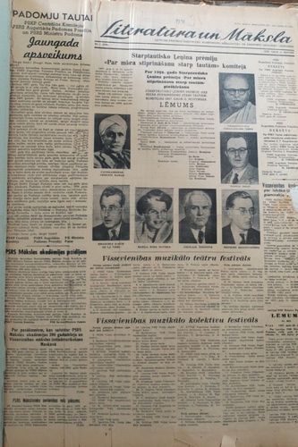 Literatūra un māksla Nr 1- 52. 1958.gads